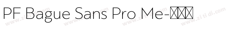 PF Bague Sans Pro Me字体转换